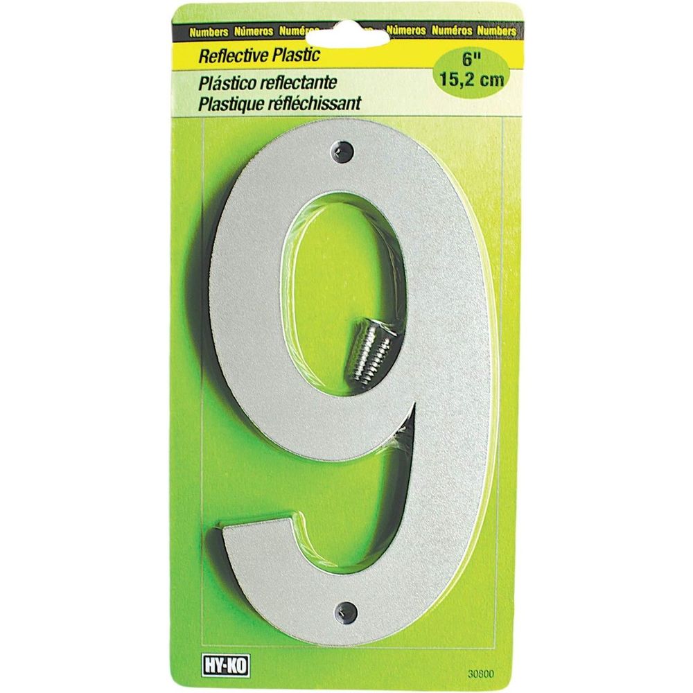 HY-KO - Reflective Plastic Large House Marker Number